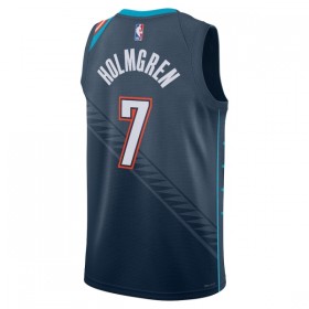 Dres Oklahoma City Thunder Chet Holmgren Nike 2025-26 City Edition Crno Swingman